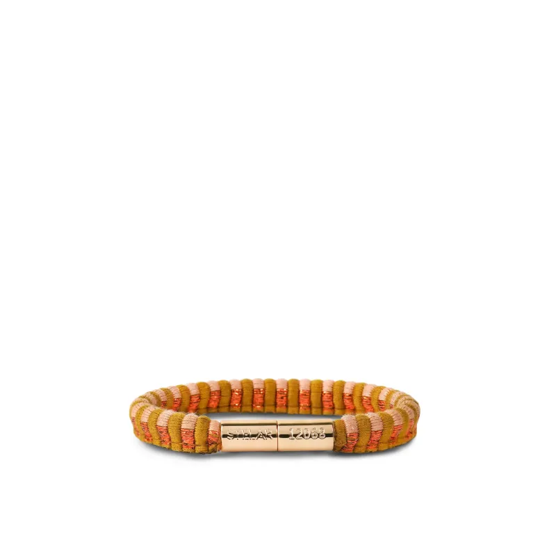 Teman Slim Jacquard Bracelet – Copper Stripe sold by Stelar
