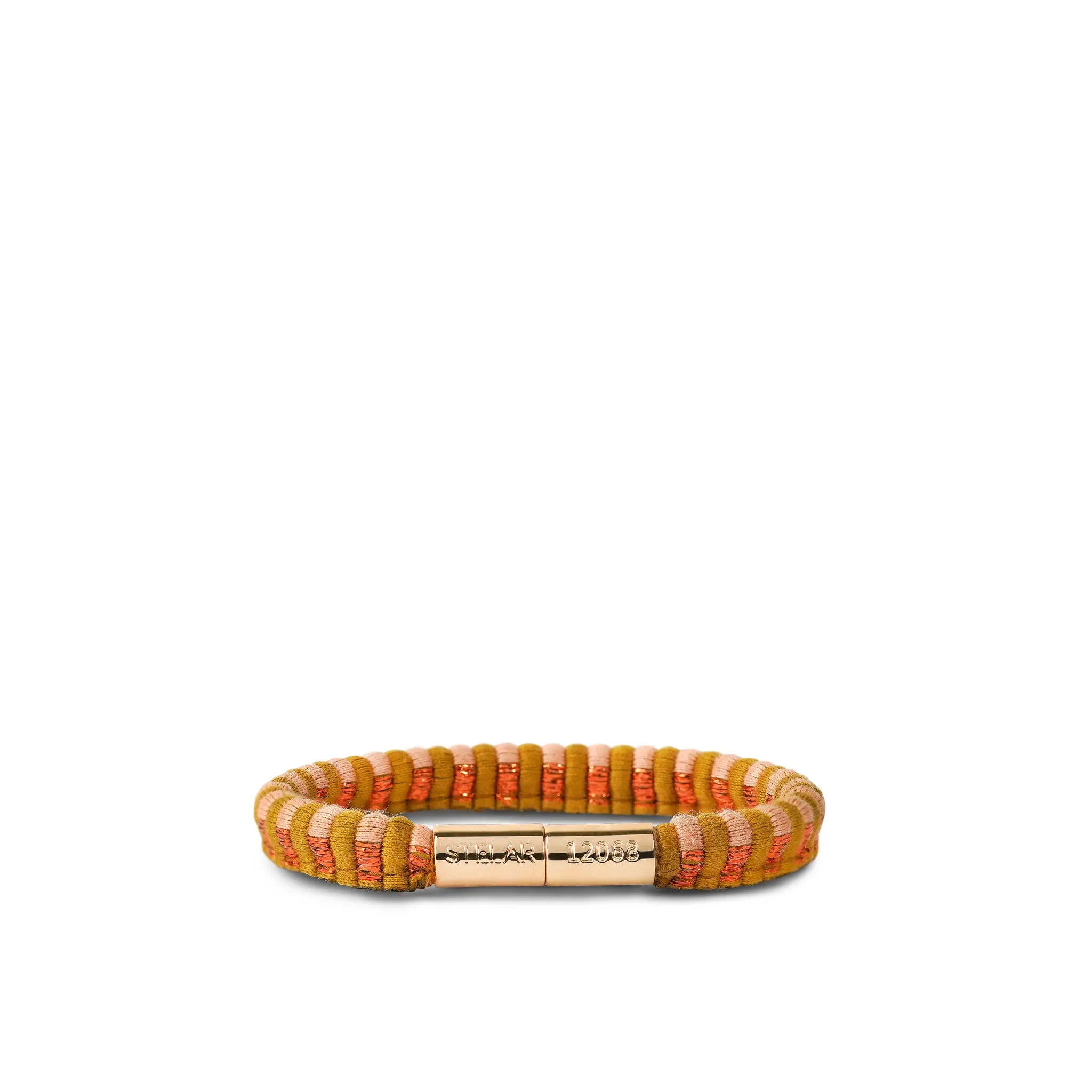 Teman Slim Jacquard Bracelet – Copper Stripe sold by Stelar