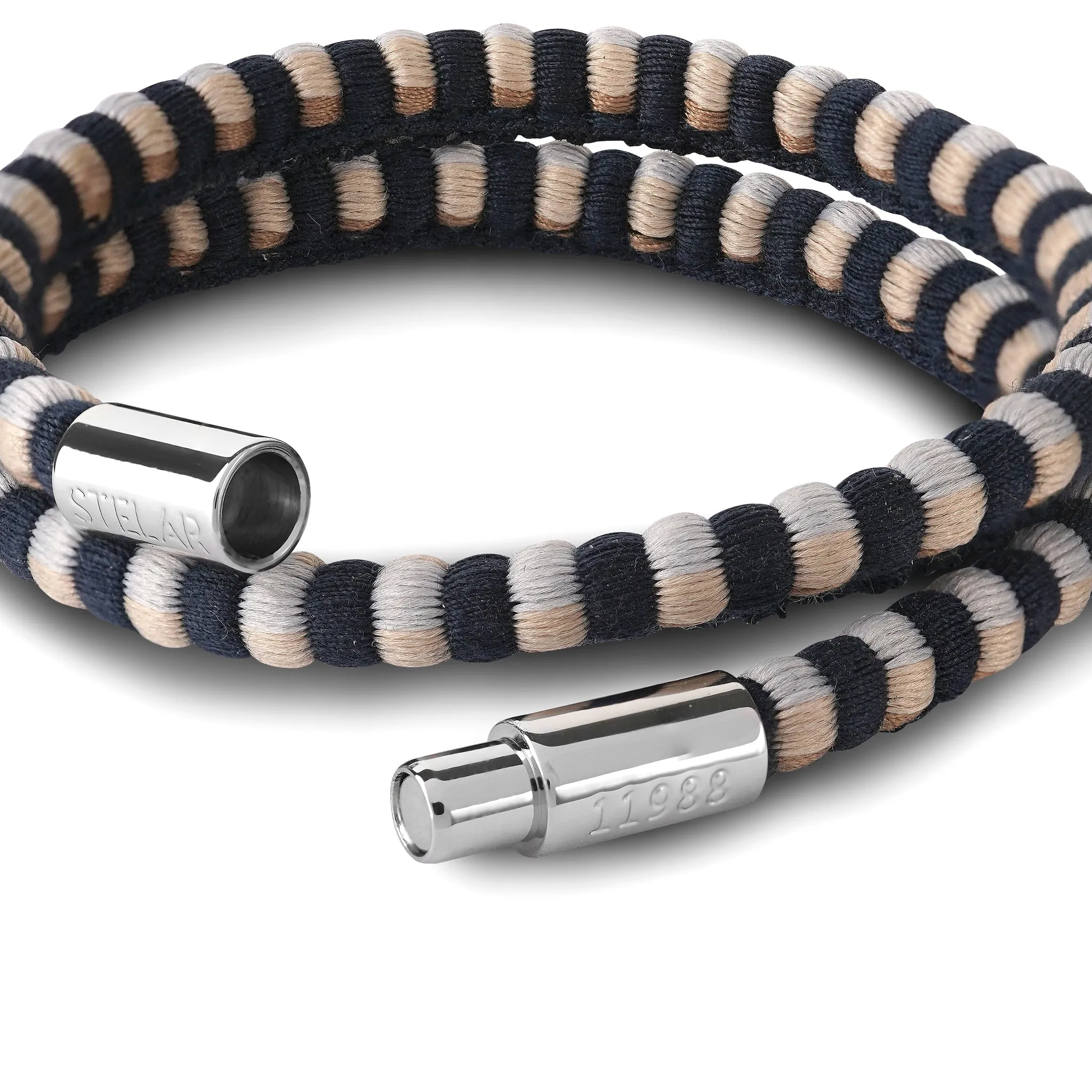 Teman Double Leather Bracelet – Liquorice sold by Stelar product image thumbnail 3