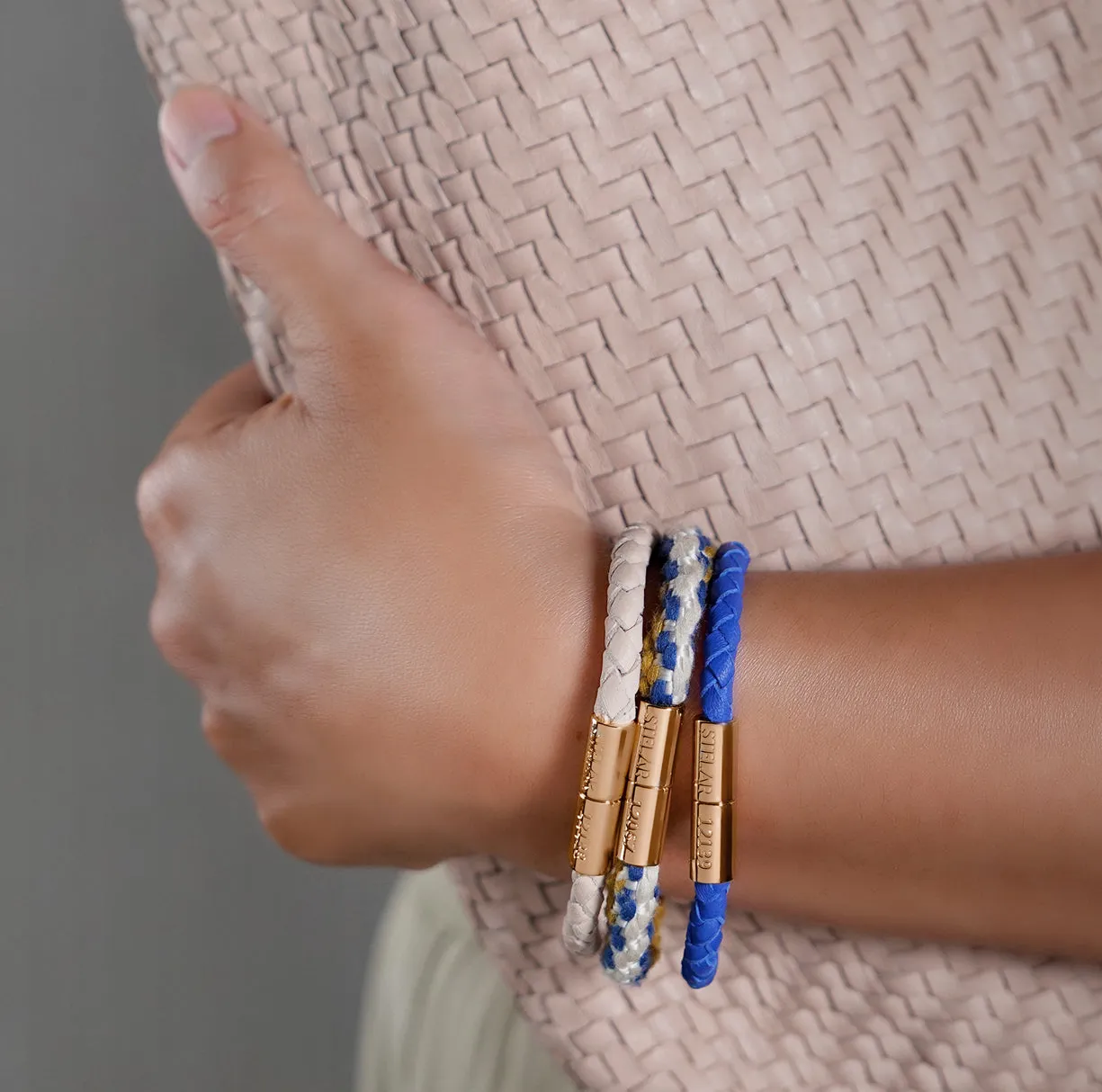 Teman Slim Jacquard Bracelet – Mariner sold by Stelar product image thumbnail 4