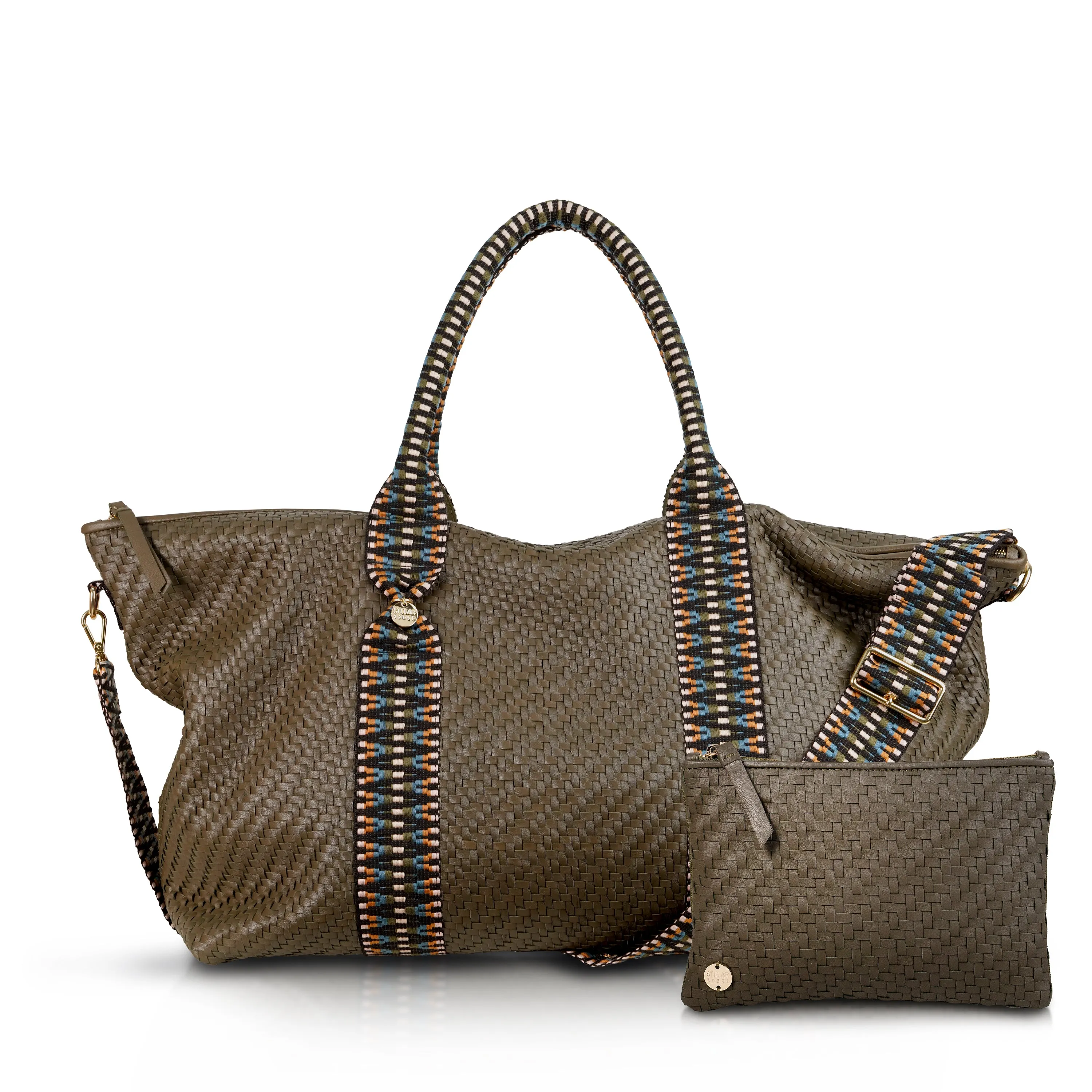 Saroka Leather Weekender Bag – Dark Olive sold by Stelar