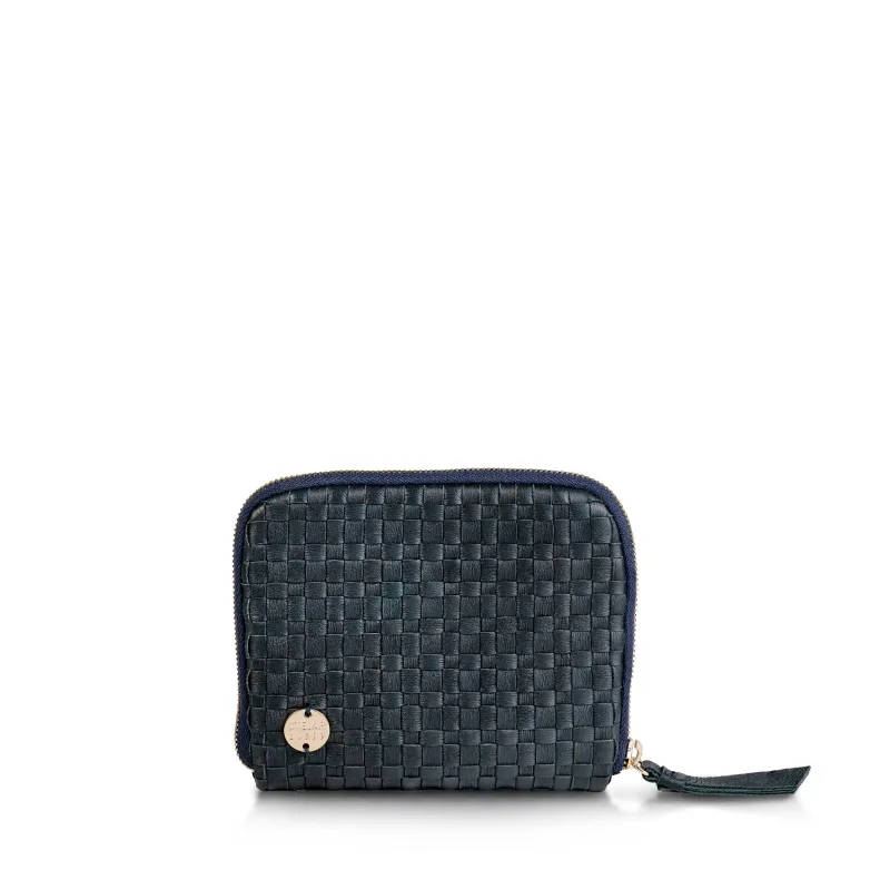 Nias Leather Tech Pouch – Midnight Blue sold by Stelar