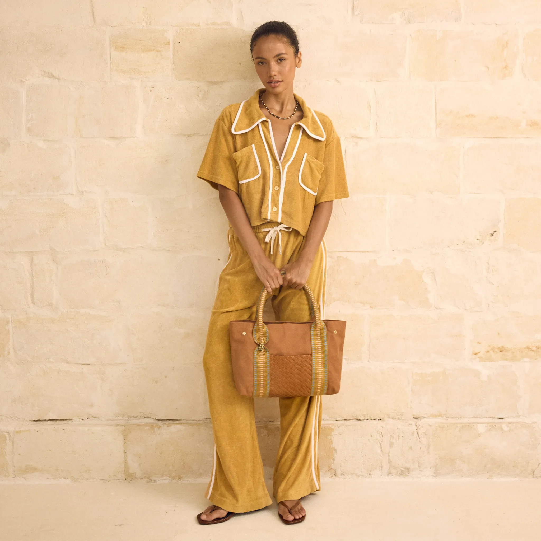 Ulu Mini Canvas and Leather Tote Bag sold by Stelar product image thumbnail 2