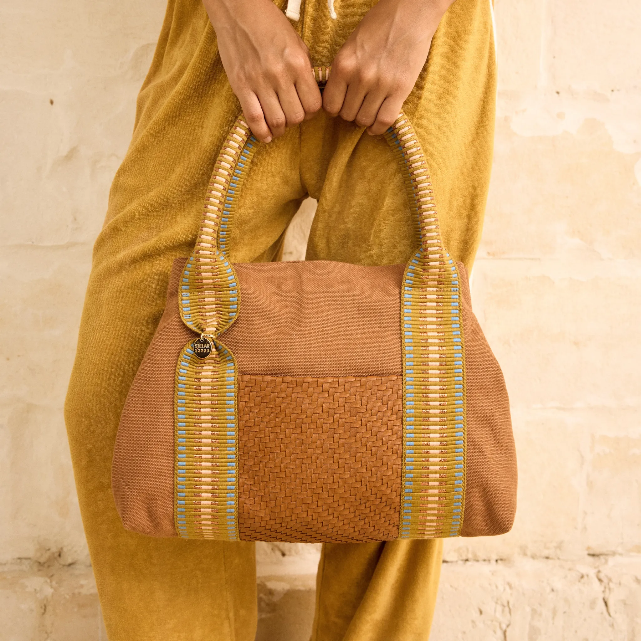 Ulu Mini Canvas and Leather Tote Bag sold by Stelar product image thumbnail 3