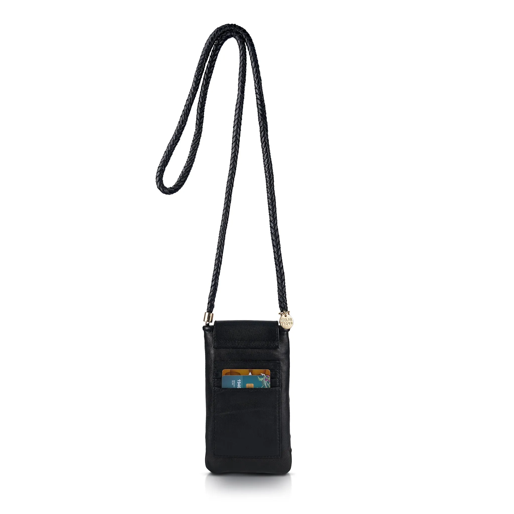 Berawa Leather Crossbody Phone Pouch sold by Stelar product image thumbnail 4