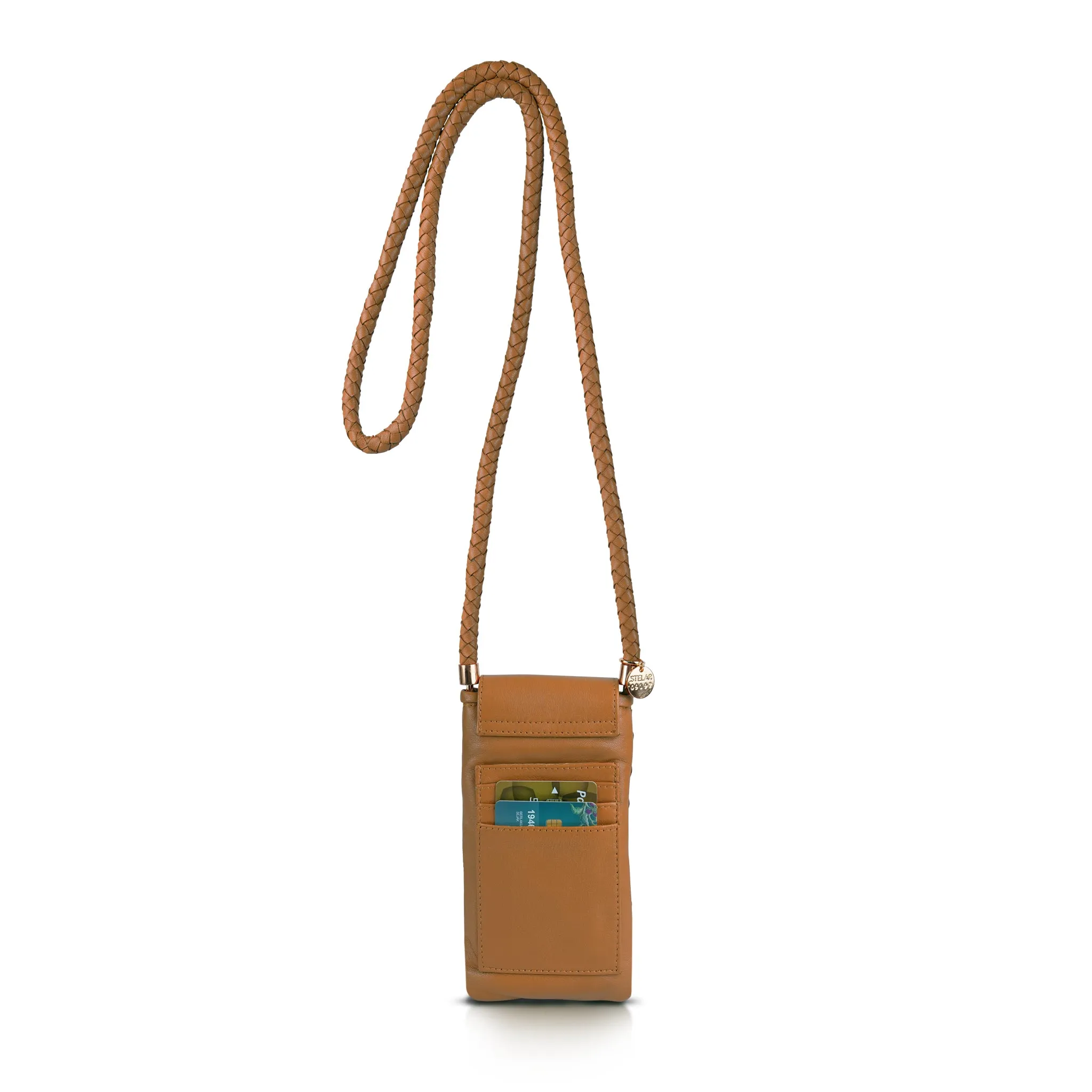 Berawa Leather Crossbody Phone Pouch sold by Stelar product image thumbnail 4