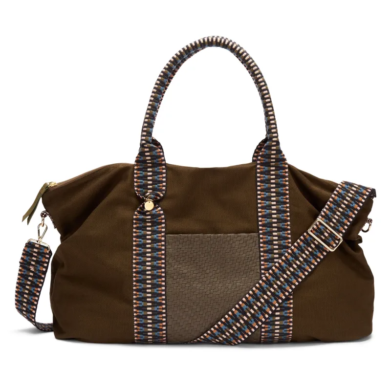 Sayan Canvas and Leather Weekend Bag made by Stelar