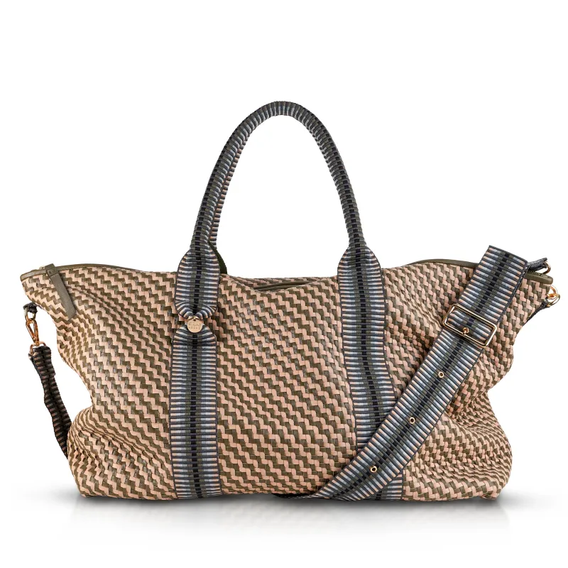 Saroka Leather Weekender Bag made by Stelar