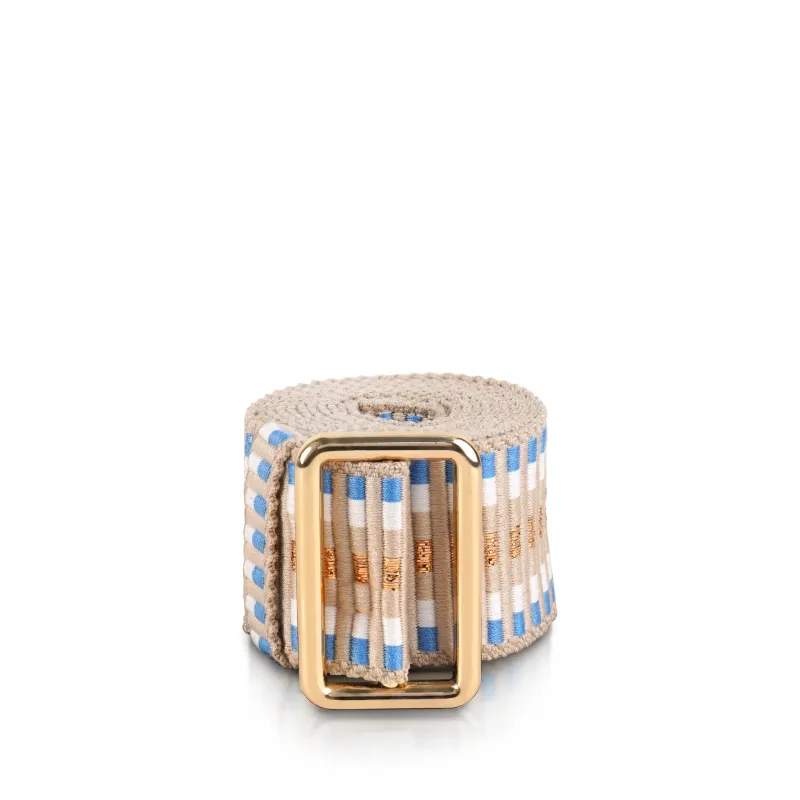 Sunda Jacquard Belt - Sky Stripe made by Stelar
