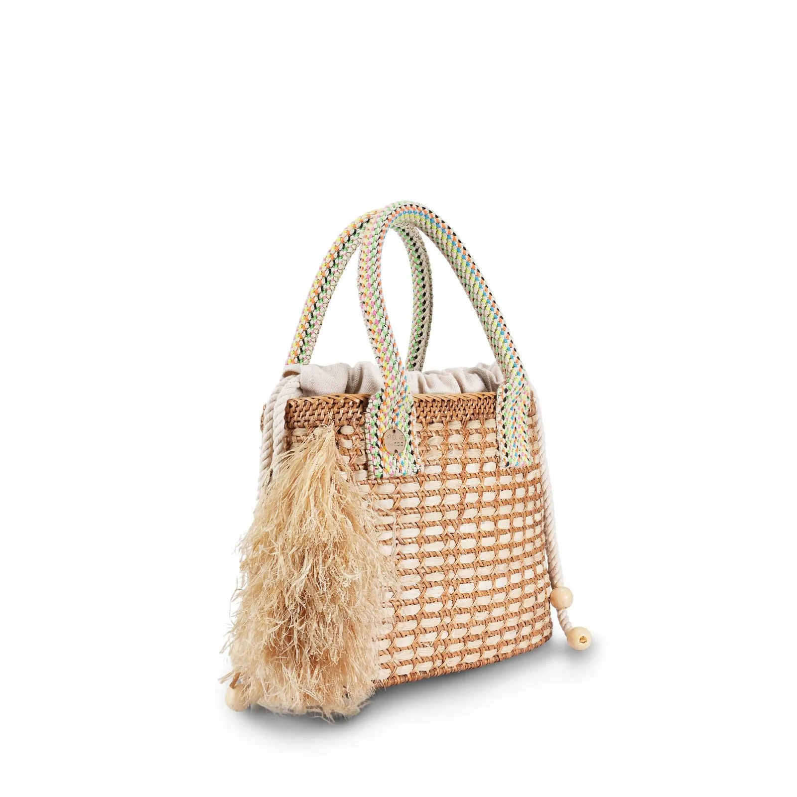 Pantai Small Raffia Fringe Tote Bag sold by Stelar product image thumbnail 3