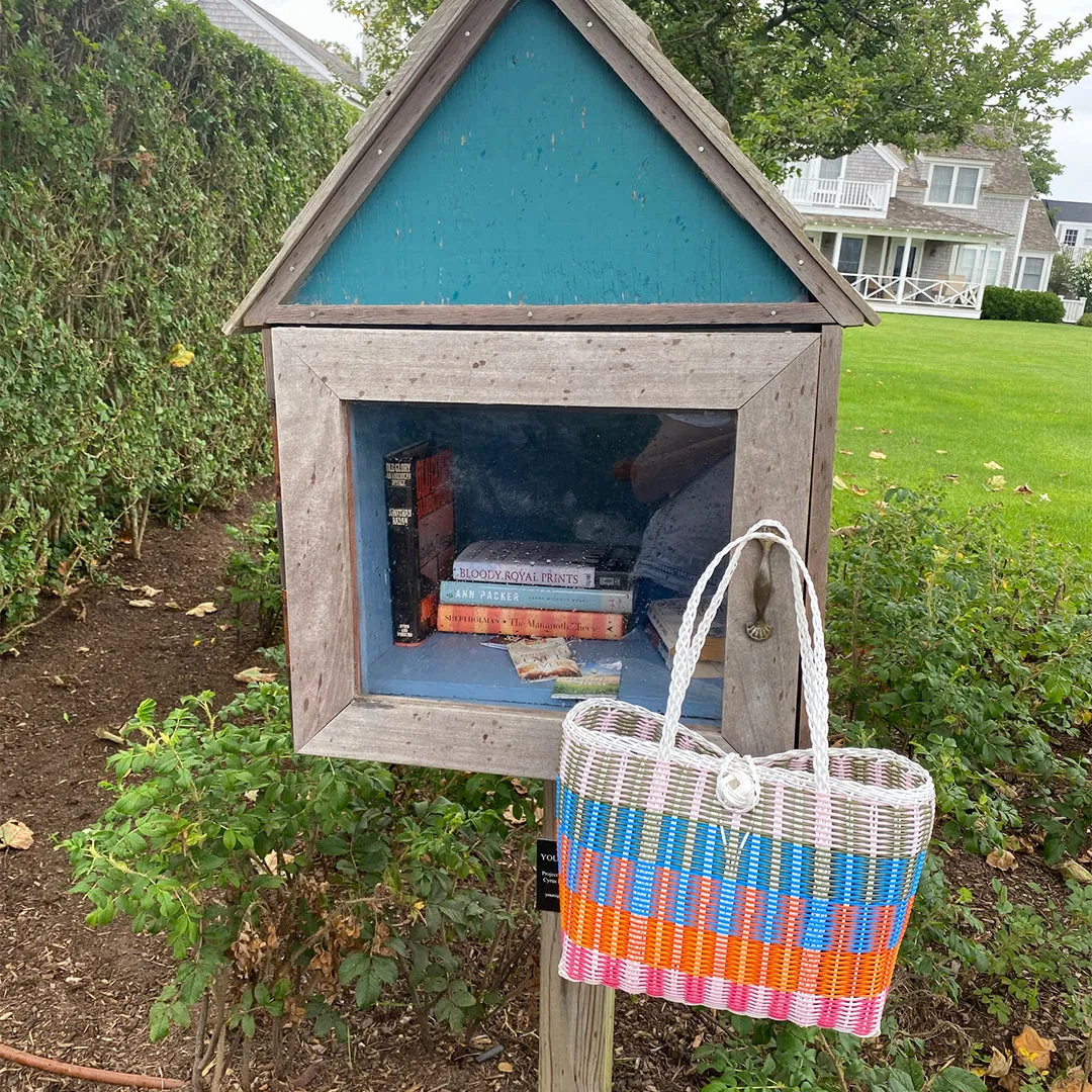 Extra Small | Lalie in Pinks / Blues / Oranges / White Handle sold by The Lilley Line product image thumbnail 5