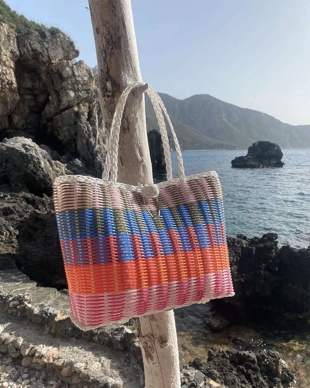 Extra Small | Lalie in Pinks / Blues / Oranges / White Handle sold by The Lilley Line product image thumbnail 2