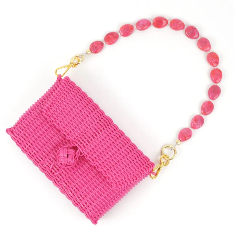 Pochette | Raspberry Pink River Stone sold by The Lilley Line