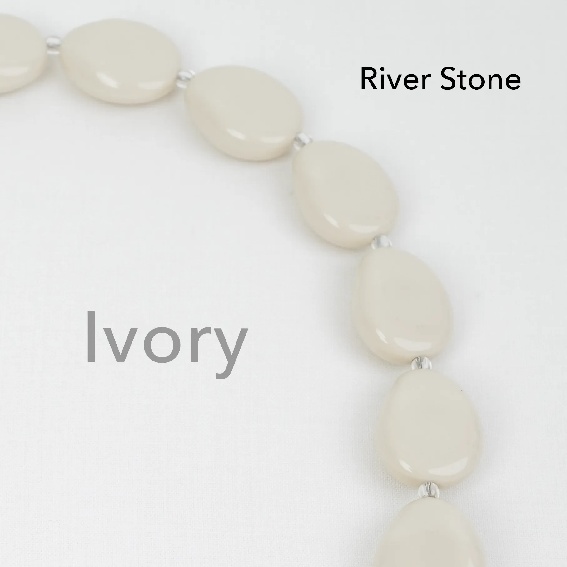 Clutch Strap | River Stone in Ivory sold by The Lilley Line product image thumbnail 2