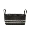 Picnic Popper | Offset Stripe Black / White sold by The Lilley Line