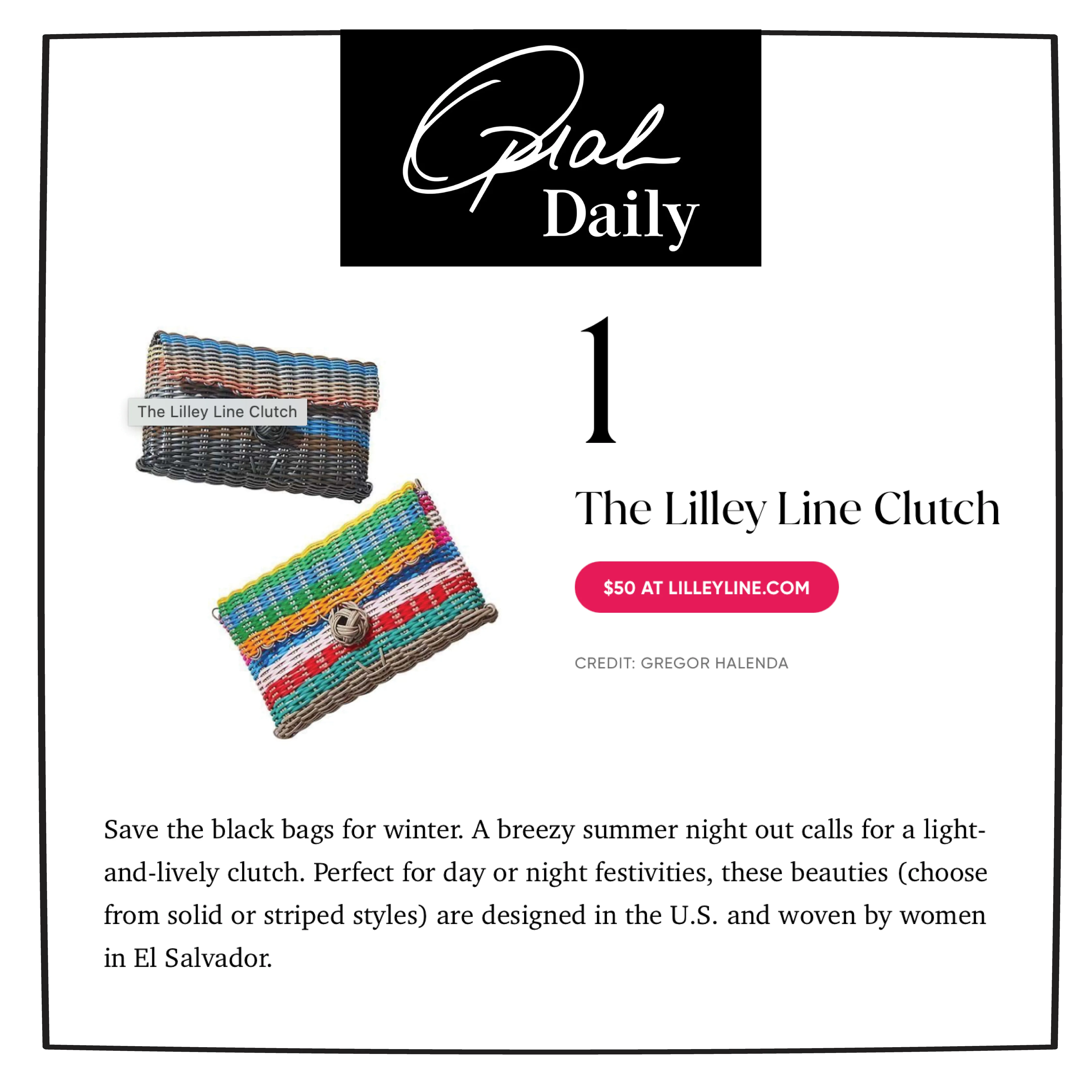 Clutch | Multi-Stripe Dark sold by The Lilley Line product image thumbnail 3