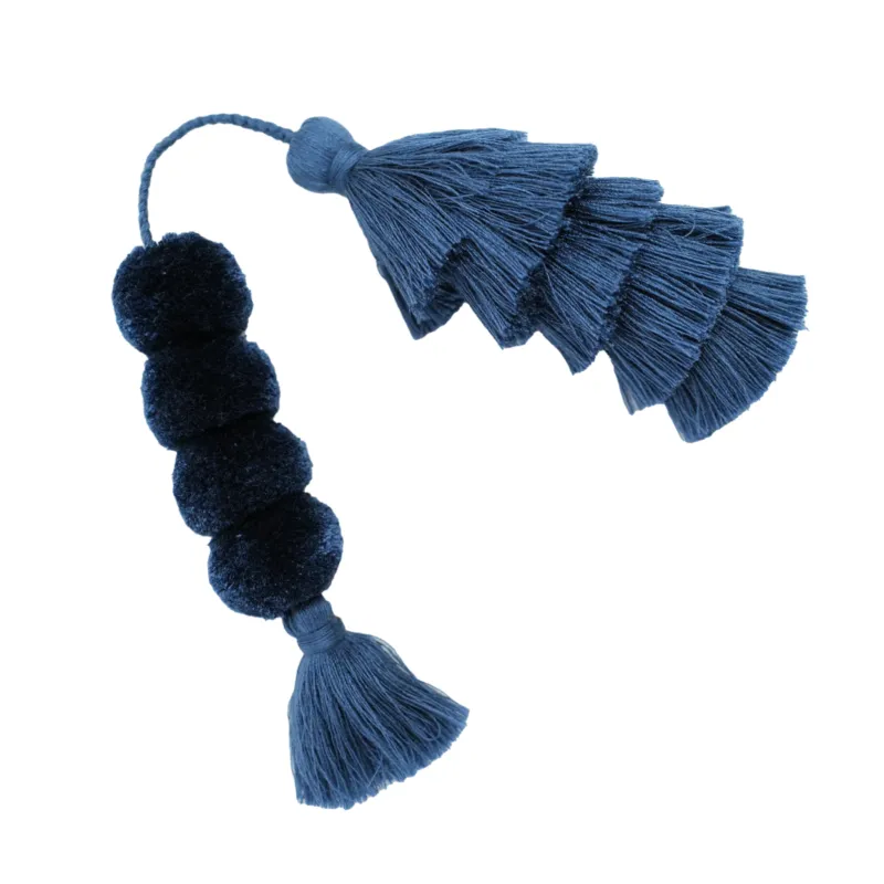 Flair Poms | Fog Blue sold by The Lilley Line