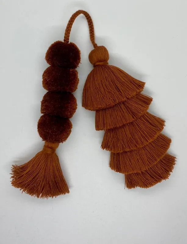 Flair Poms | Chestnut sold by The Lilley Line
