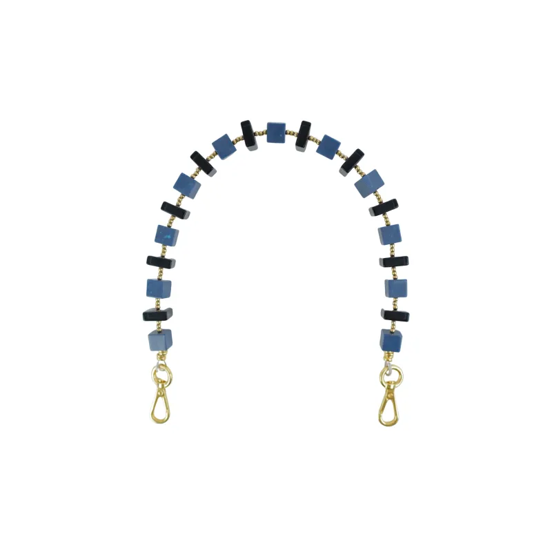 Clutch Strap | Cubes in Indigo Marble sold by The Lilley Line