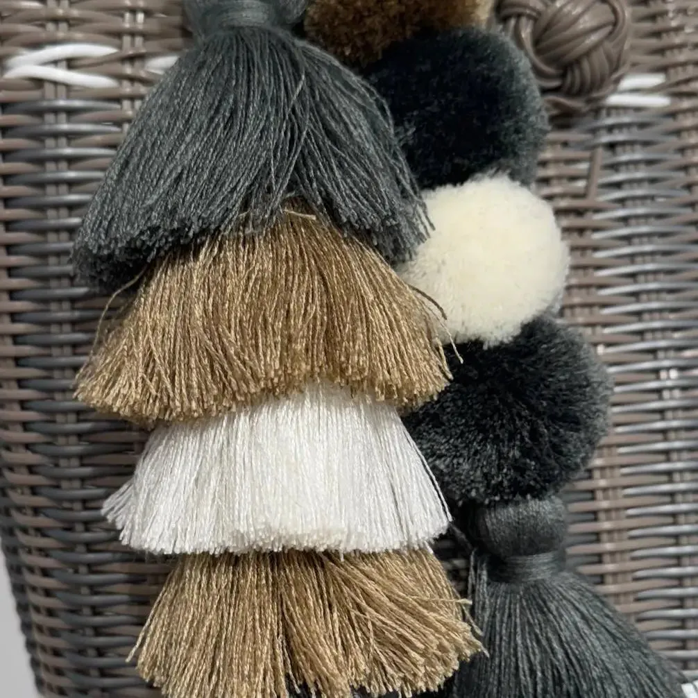 Flair Pom | Putty + Beige + White sold by The Lilley Line product image thumbnail 2