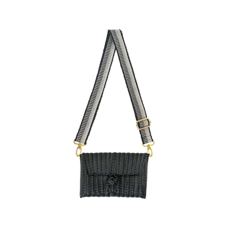 Crossbody Bag | Fog Blue/Putty - Black made by The Lilley Line
