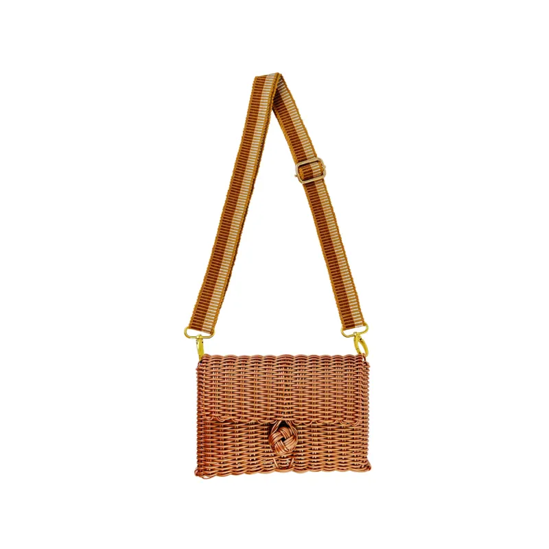 Crossbody Bag | Cinnamon/White - Copper made by The Lilley Line