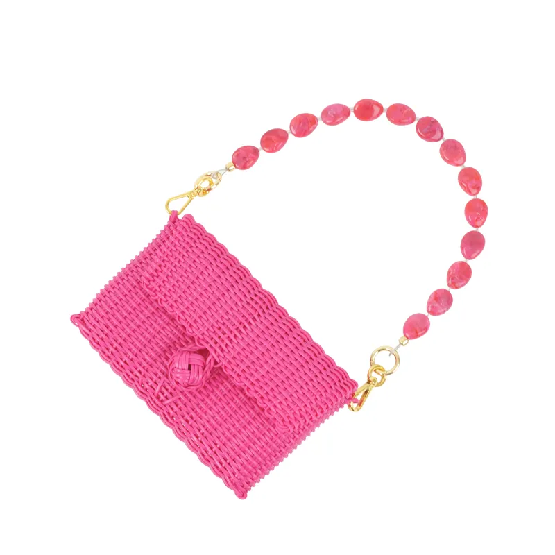 Pochette | Raspberry Pink River Stone in Hot Pink made by The Lilley Line