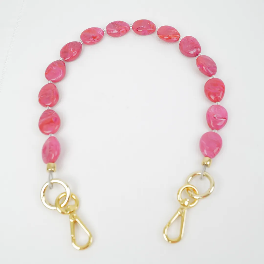 Pochette | Raspberry Pink River Stone in Hot Pink sold by The Lilley Line product image thumbnail 4
