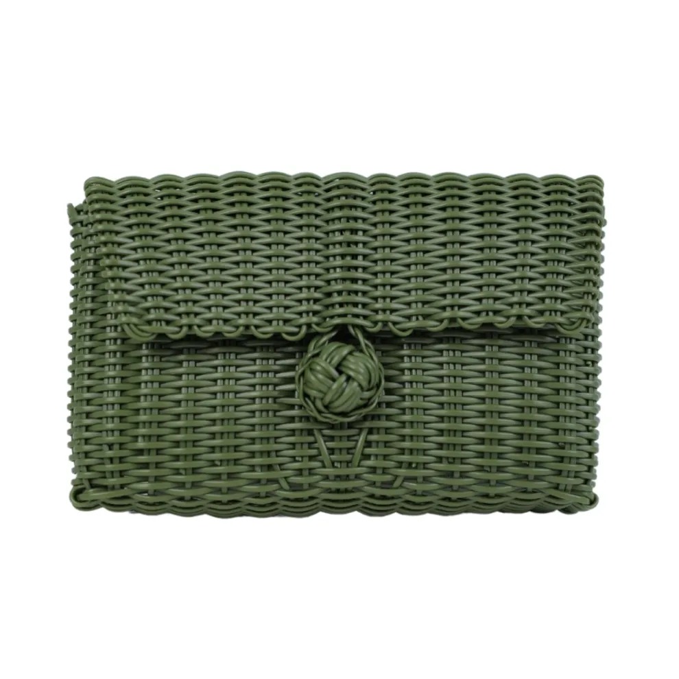 Pochette | Midnight Malachite Stones in Olive Green sold by The Lilley Line product image thumbnail 2