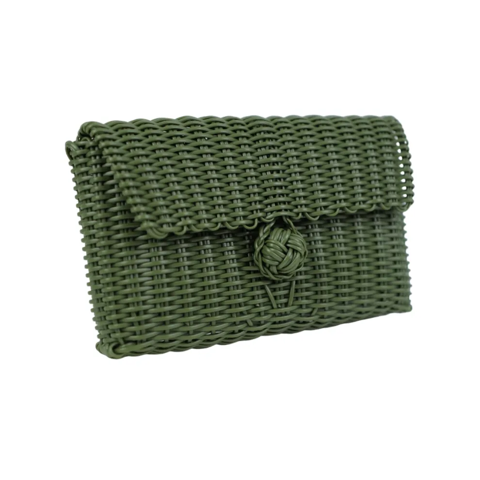 Pochette | Midnight Malachite Stones in Olive Green sold by The Lilley Line product image thumbnail 3