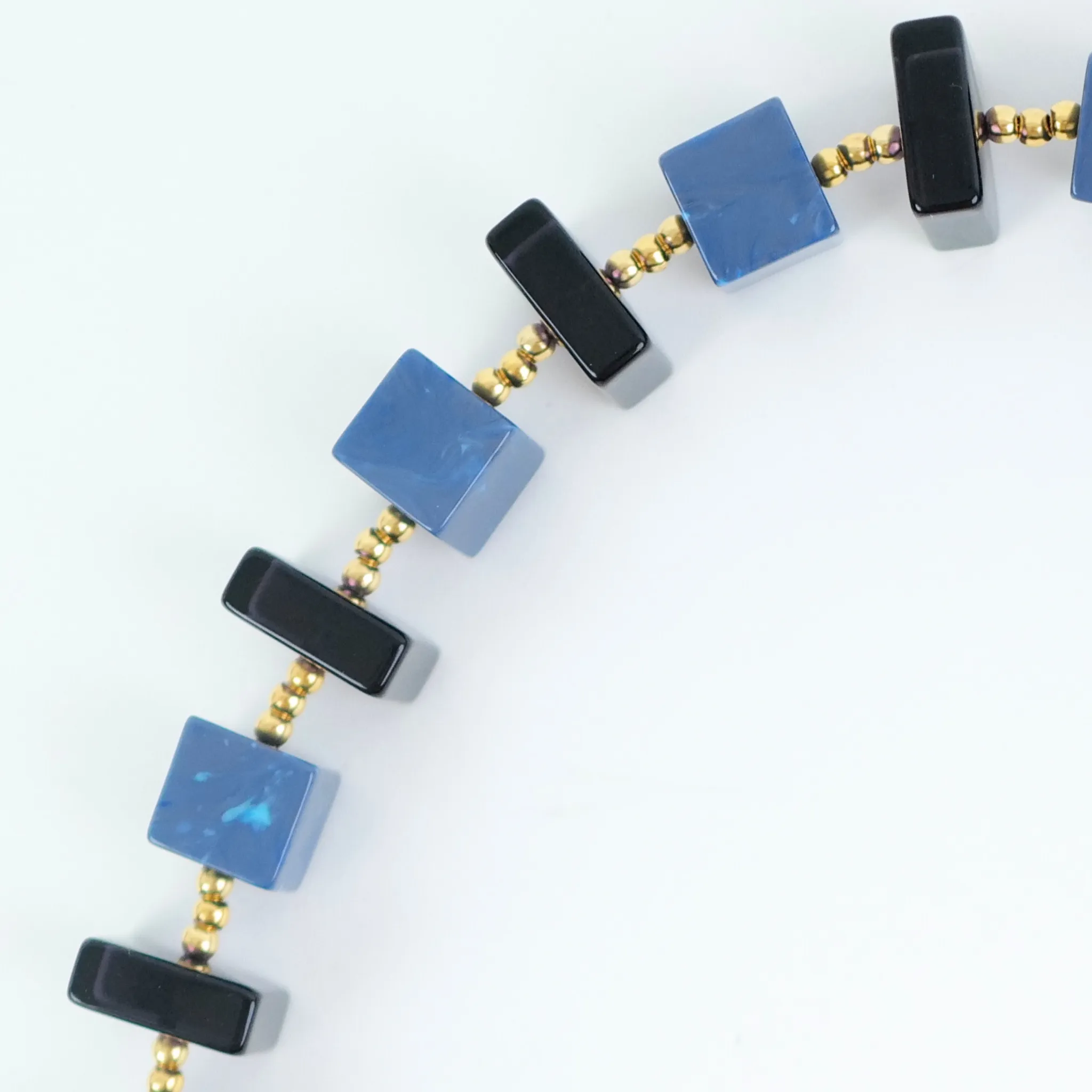 Pochette | Indigo Marble Cubes in Evergreen sold by The Lilley Line product image thumbnail 5