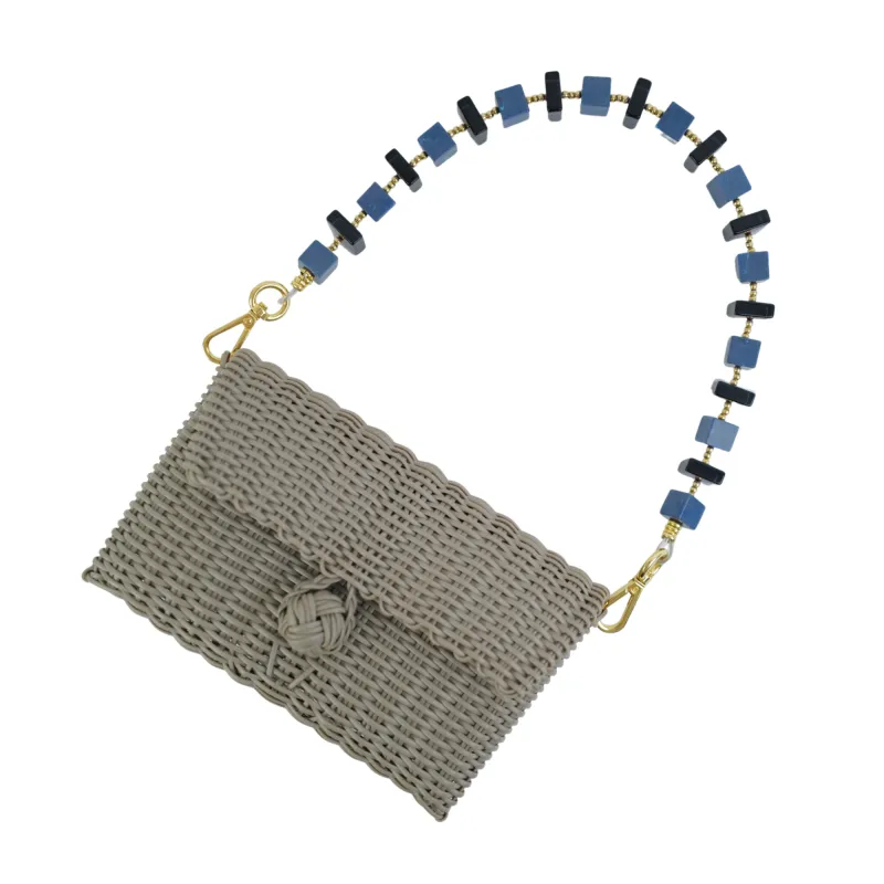 Pochette | Indigo Marble Cubes in Putty made by The Lilley Line