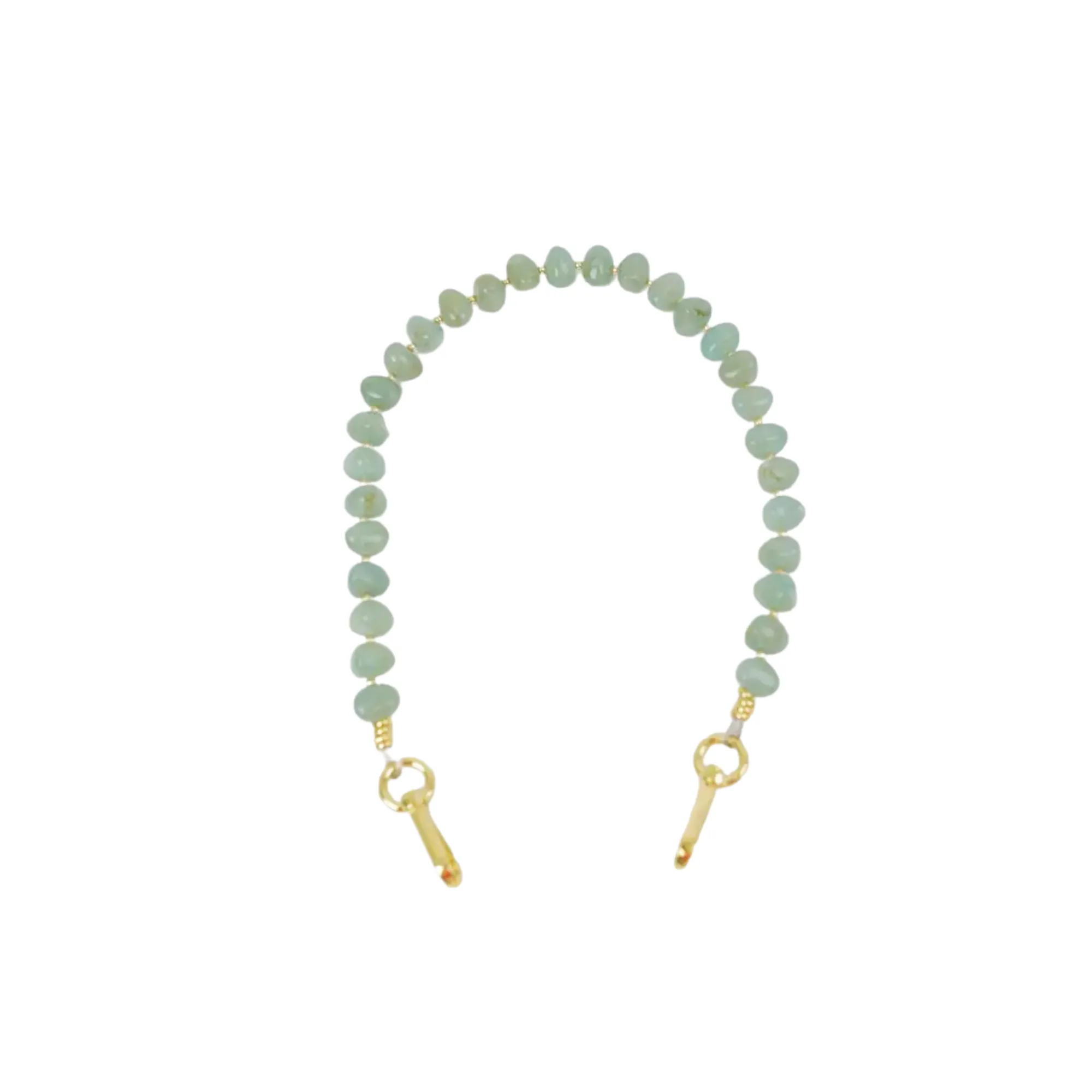 Pochette | Jade Pebble Gemstone in Evergreen sold by The Lilley Line product image thumbnail 2