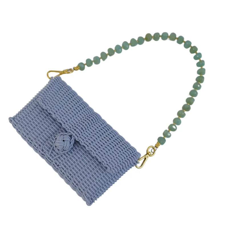 Pochette | Jade Pebble Gemstone in Lavender made by The Lilley Line