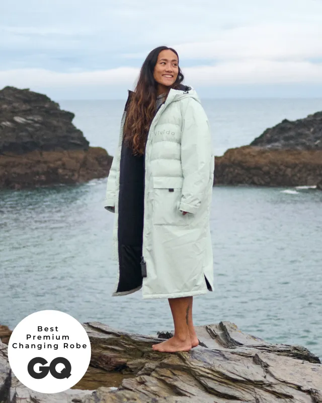 All Weather Puffer Changing Robe - Matcha Green made by Vivida Lifestyle