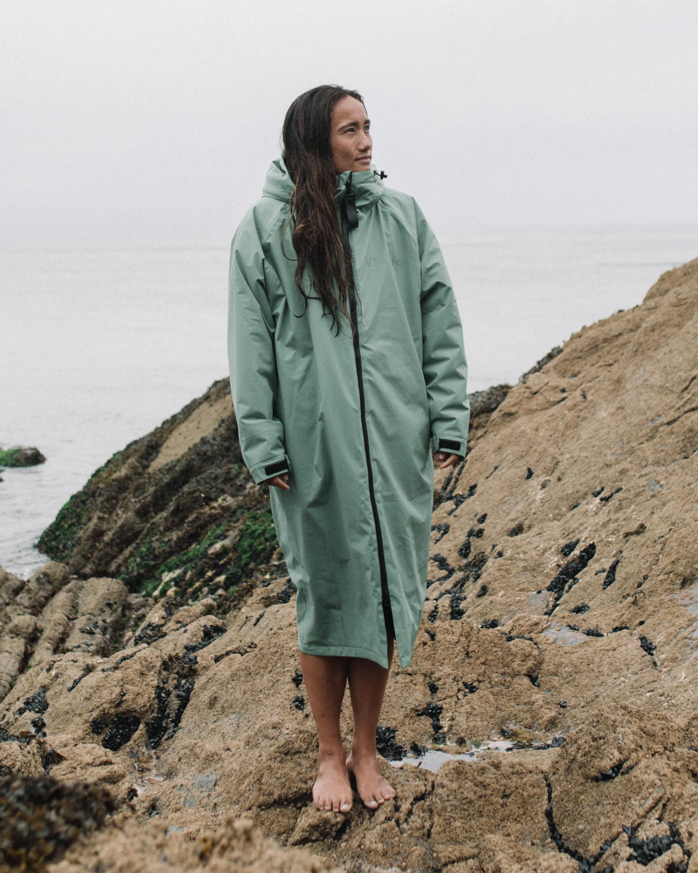 All Weather Sherpa Changing Robe - Aventurine Green sold by Vivida Lifestyle product image thumbnail 5