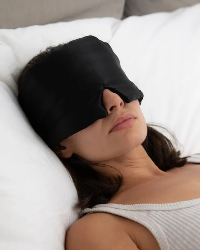 Silk Blackout Eye Mask - Midnight Black sold by Vivida Lifestyle