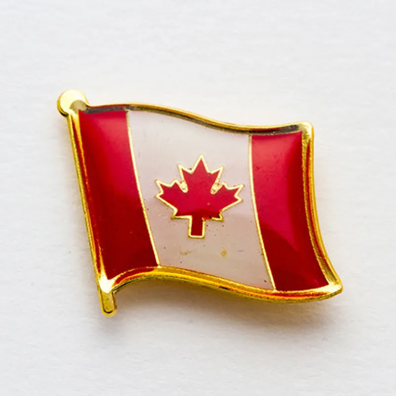 CANADA WAVE FLAG PIN sold by Oh Canada WPG