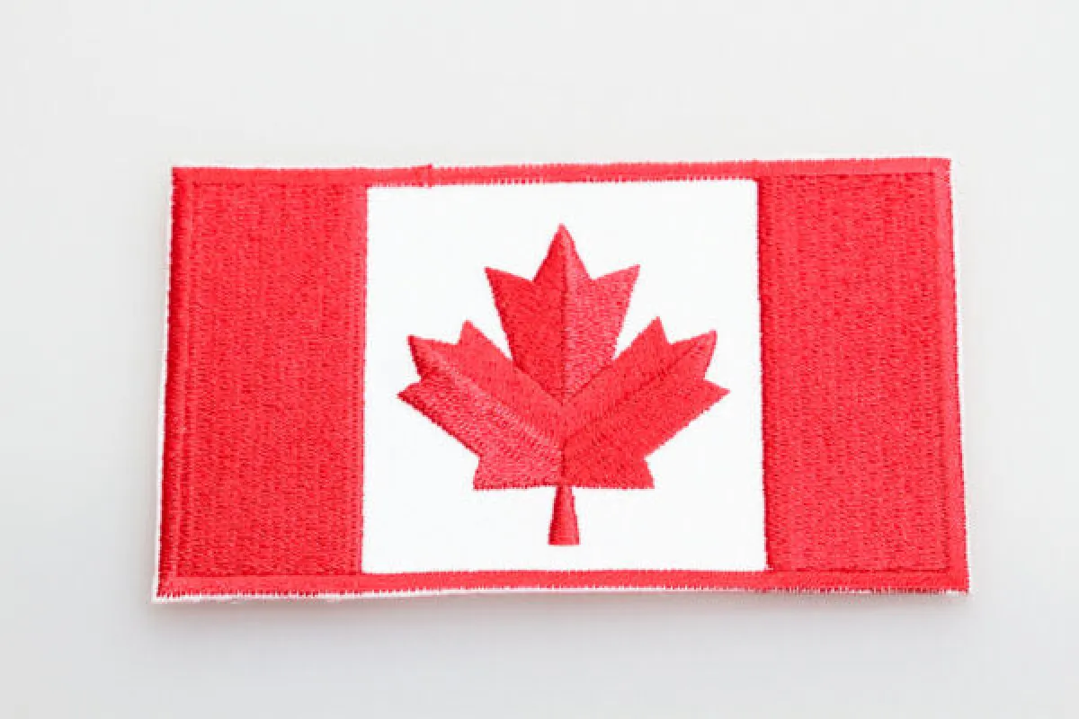 CANADA FLAG PATCH - 2.5 X 4 sold by Oh Canada WPG