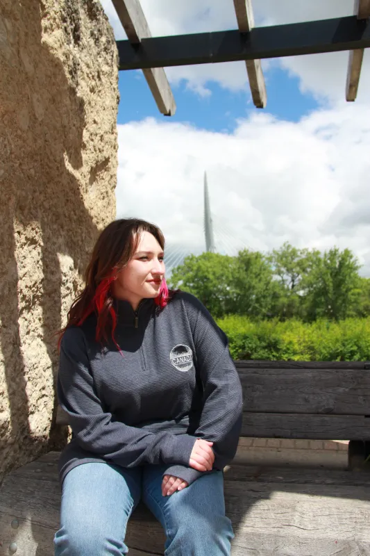 1/4 ZIP OTTOMAN SWEATER sold by Oh Canada WPG