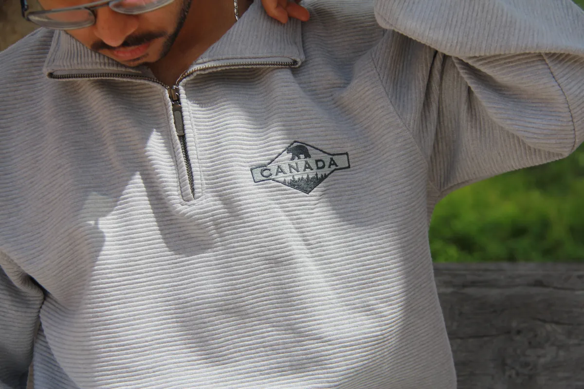 1/4 ZIP OTTOMAN SWEATER sold by Oh Canada WPG