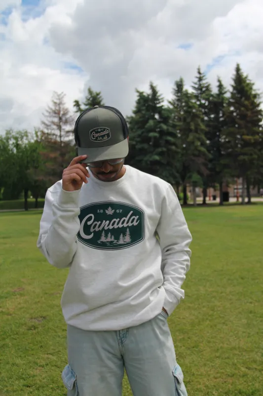 CANADA RETRO BADGE CREWNECK sold by Oh Canada WPG