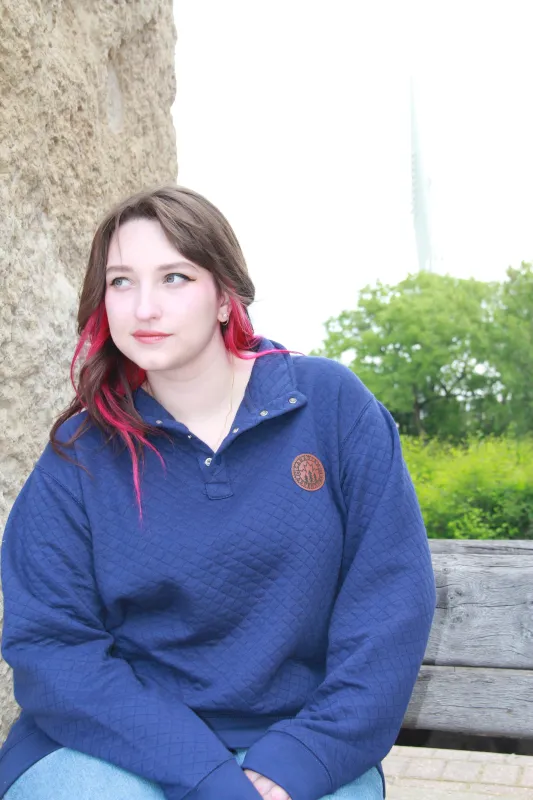 HENLEY BUTTON UP SWEATER sold by Oh Canada WPG