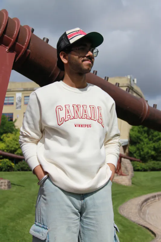 CANADA APPLIQUE CREWNECK sold by Oh Canada WPG