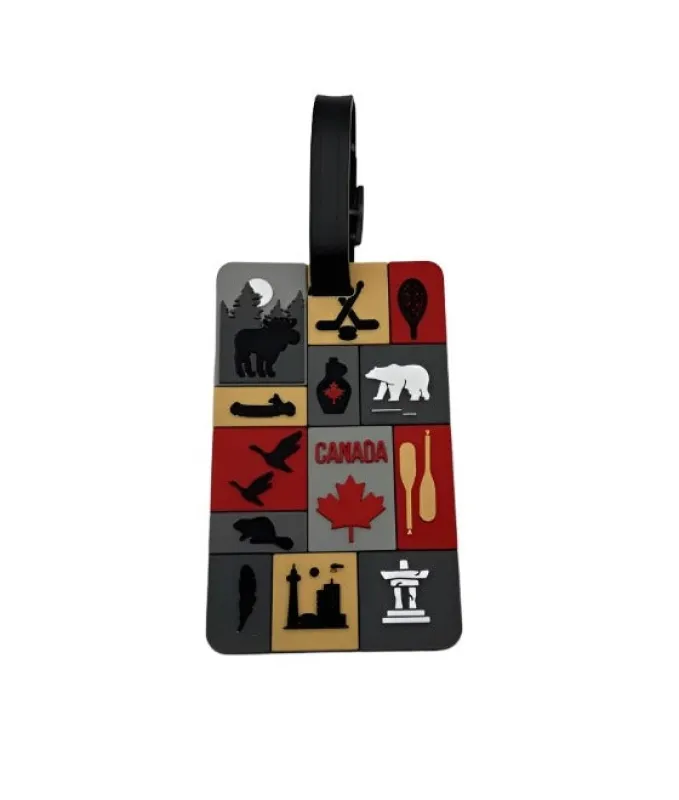 ICONS OF CANADA LUGGAGE TAG made by Oh Canada WPG
