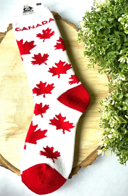 MAPLE LEAF SOCKS sold by Oh Canada WPG