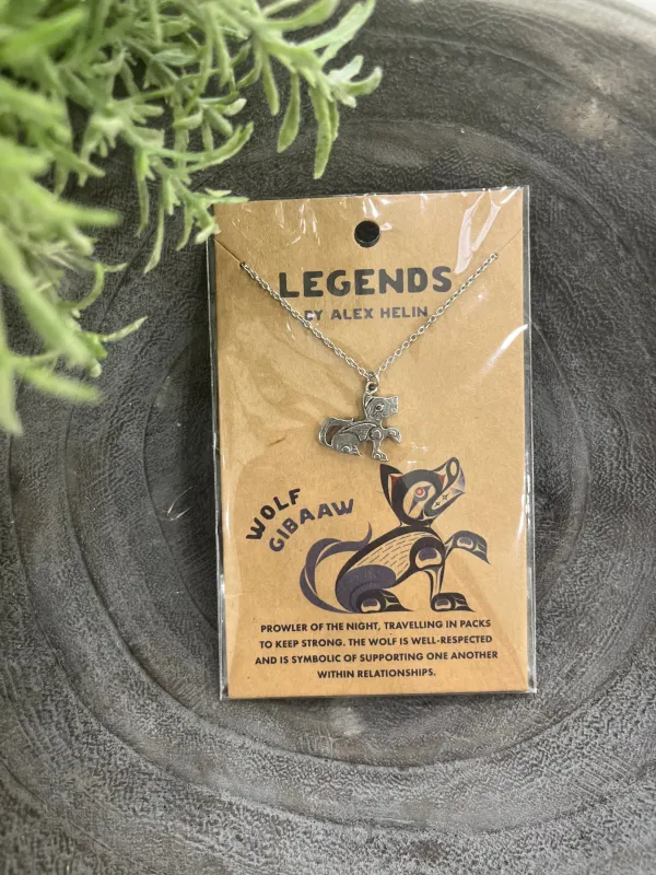 WOLF LEGEND NECKLACE sold by Oh Canada WPG