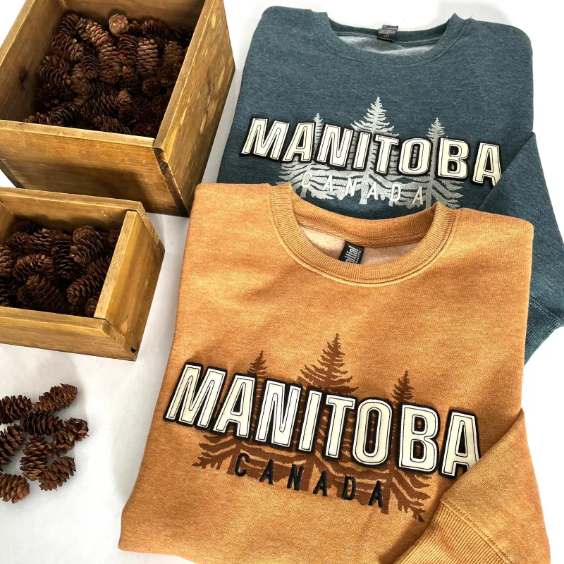 PINE TREES MANITOBA CREWNECK sold by Oh Canada WPG
