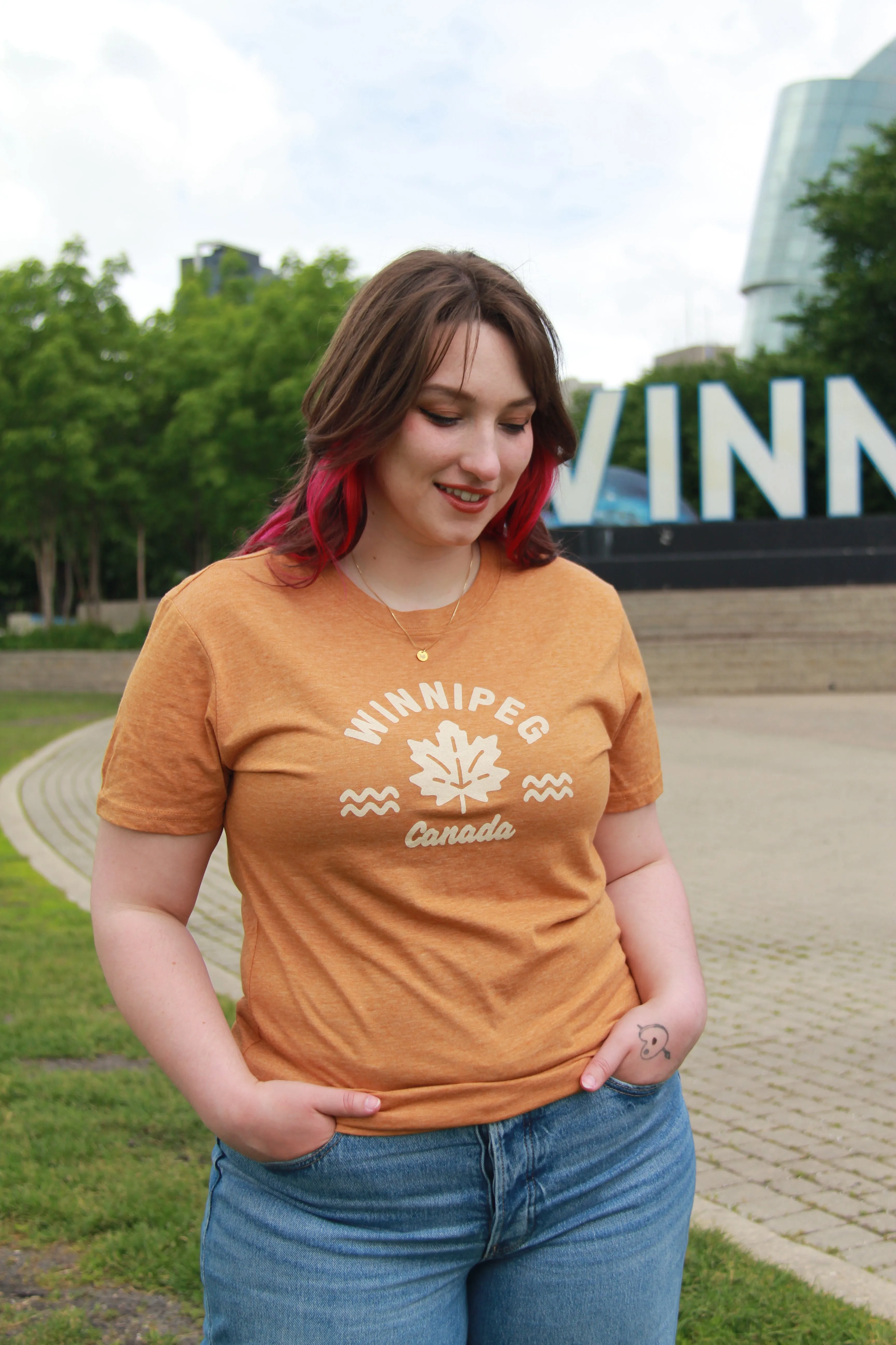 MAPLE LEAF WINNIPEG T-SHIRT sold by Oh Canada WPG product image thumbnail 4