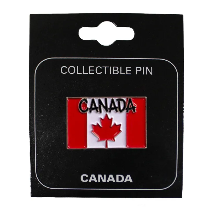 MAPLE LEAP FLAG PIN made by Oh Canada WPG